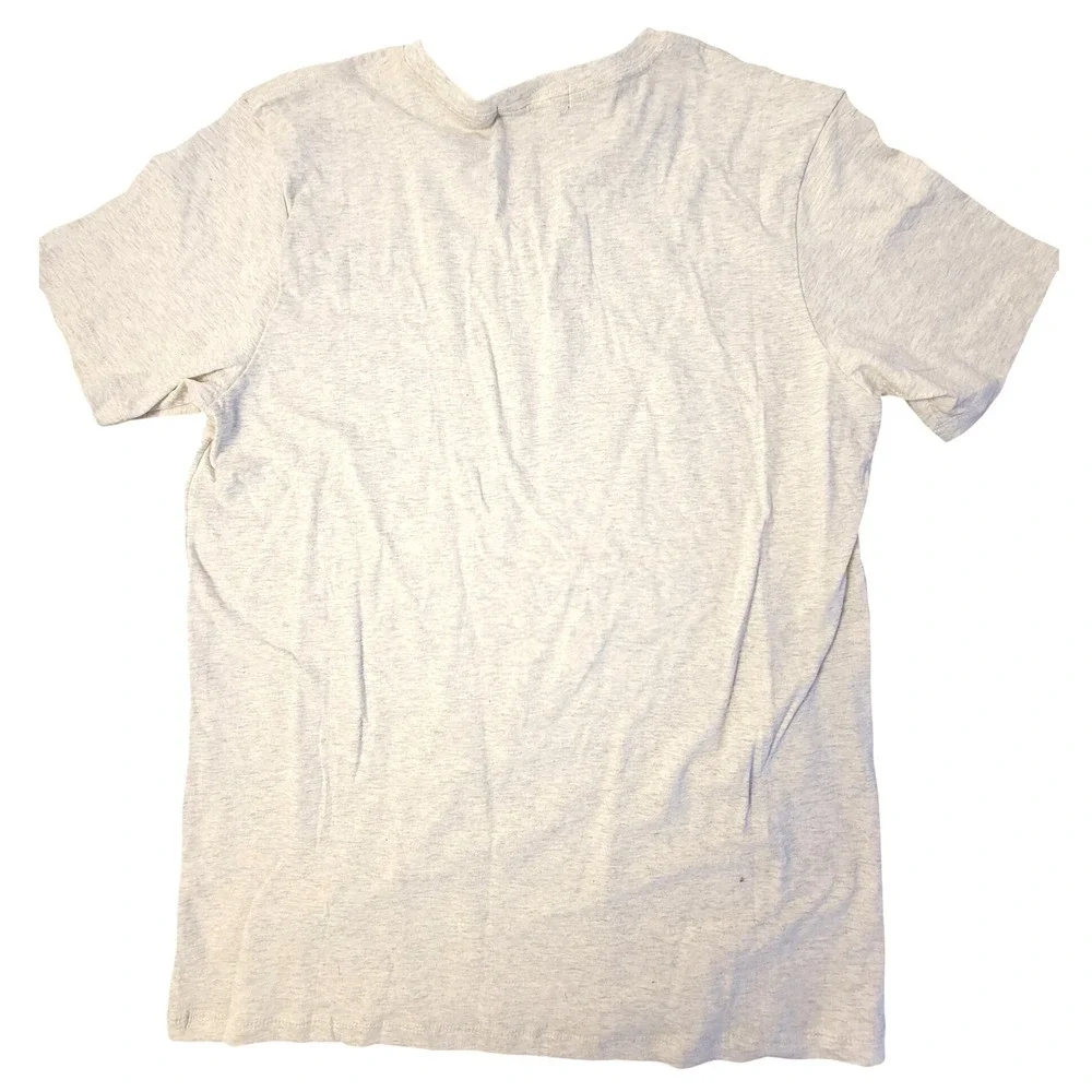 MAYDEN K. Men's V-Neck‎ Short Sleeve Heather Gray T-Shirt Casual Top